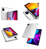 Fuchsia Apple iPad Pro 12.9 2021 (5.Nesil) Uyumlu Tablet Kılıfı Fuchsia Nitro Anti Shock Silikon Kapak