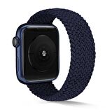 Apple Watch Uyumlu 44mm KRD-38 Large Kordon Hasır Örgü Dizayn 