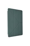 Galaxy Tab S6 Lite P610 Kılıf Tri Folding Kalem Bölmeli Standlı Kılıf