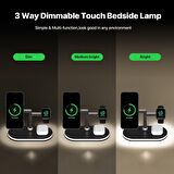 Fuchsia YM-UD23 5in1 Kablosuz Şarj Standı Led Lambalı Wireless Charging Station