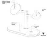 Fuchsia YM-UD23 5in1 Kablosuz Şarj Standı Led Lambalı Wireless Charging Station