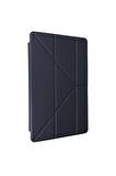 Galaxy Tab S6 Lite P610 Kılıf Tri Folding Kalem Bölmeli Standlı Kılıf