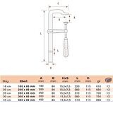 BULUT Küçük İşkence Dövme Çelik 45 cm 450x80 mm