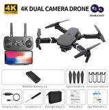 E88 Kumandalı, Katlanabilir, Profesyonel HD Kamera, Wifi, FPV Fotoğraf Quadcopter Selfie Drone