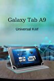 Galaxy A9 8.7 inç Uyumlu Universal Pu Deri Standlı Tablet Kılıfı SM-X110