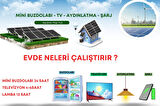 Bağ Evi Karavan Mini Buzdolabı Tv Aydınlatma Solar Paket 3kwp