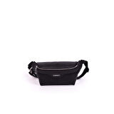 Silver Polo  Kadın  1192-46908 SILVER POLO BEL ÇANTASI M86 SİYAH-MAT SİYAH