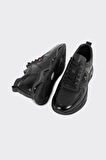 Bağcıklı Hakiki Deri Erkek Sneaker 