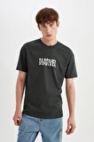 DeFacto Marvel Logo Only Regular Fit Bisiklet Yaka Kısa Kollu Tişört C5842AX24HSAR231