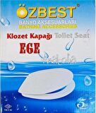 Özbest Ege Standart Klozet Kapağı Alttan Sıkma Menteşeli Klasik