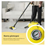 Ozmik HW618-B Çok Amaçlı Süpürge El Tipi Buharlı Temizleyici Zemin Halı Kanepe, Döşeme, Araba, 1,5 L