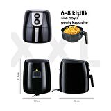 Kumtel Fastfryer XXL HAF-03 8.5 lt Yağsız Airfryer Siyah
