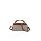 Silver Polo  Kadın Omuz Çantası 1193-46966 SILVER POLO Kadın ÇANTASI M132 BEJ-MAT TABA