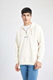 DeFacto Oversize Geniş Kalıp Kapüşonlu Fermuarlı Sırt Baskılı Sweatshirt B4805AX24SPER42
