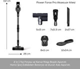 Karaca Vantuz Power Force Pro 2 In 1 Şarj Edilebilir Dik Süpürge Matte Black Silver