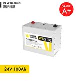 24V 100Ah LiFePO4 Platinum Series Bluetooth'lu Lityum Demir Fosfat Akü 