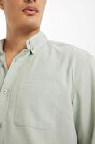 DeFacto Regular Fit Polo Yaka Oxford Basic Düz Uzun Kollu Gömlek A8028AX24AUGN1128
