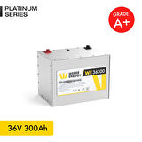 WERER ENERGY 36V 300Ah LiFePO4 Platinum Series Bluetooth'lu Lityum Demir Fosfat Akü 