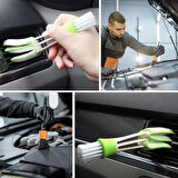 İpek Yıldızı® Yumuşak Kıllı İç Ve Dış Temizlik İçin 5+1 Detaylı Araç Oto Temizlik Bakım Fırça Seti