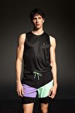 DeFactoFit Regular Fit Baskılı Esnek Dokulu Sporcu Kısa Boy Deniz Şortu B5998AX24HSBK81