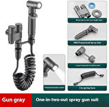 Klozet & Banyo Taharet Musluk Çıkışlı Spiral Tuvalet Temizleme Basınçlı Fıskiye Tuvalet Temizleyici