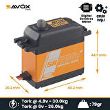 Savox SA1230SGP Digital Servo Coreless Motor With Soft Start High Voltage Çelik Dişli