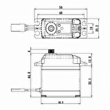 Savox SA1230SGP Digital Servo Coreless Motor With Soft Start High Voltage Çelik Dişli