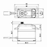 Savox SB2274SGP Digital Servo Brushless Motor with Soft Start High Voltage Çelik Dişli