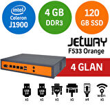 Jetway F533 Orange 4 x Intel GLan Firewall PC