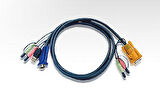 Aten 2L-5302U 1.8 Mt USB Klavye Mouse Monitör VGA KVM Switch Kablosu