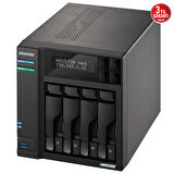 ASUSTOR AS6704T INTEL N5105 4 YUVALI (4X22TB DESTEĞİ) 4GB DDR4(16GB RAM DESTEĞİ) M.2 x4 PCIe x1 2.5GbE x2 USB 3.2 x3