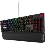 ASUS ROG STRIX SCOPE DELUXE KABLOLU MEKANİK RGB OYUNCU KLAVYESİ - NX MEKANİK ALÜMİNYUM KASA BİLEK DESTEĞİ AURA SYNC FPS OYUNLARI İÇİN GÜMÜŞ WASD TUŞLAR