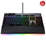 ASUS ROG STRIX FLARE II RED ANIMATE RGB OYUNCU KLAVYESİ DEĞİŞTİRİLEBİLİR ROG NX RED SWITCH LEDLİ EKRAN MEDYA KONTROLLERİ USB VE BİLEK DAYAMA