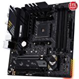 ASUS TUF GAMING B550M-PLUS WIFI II AMD B550 AM4 DDR4 4866 DP HDMI Çift M2 USB3.2 AX WiFi + BT ARGB 2.5Gbit LAN mATX PCIe 4.0 ECC RAM Desteği, AI Ses Engelleyici Mik. Desteği