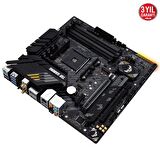 ASUS TUF GAMING B550M-PLUS WIFI II AMD B550 AM4 DDR4 4866 DP HDMI Çift M2 USB3.2 AX WiFi + BT ARGB 2.5Gbit LAN mATX PCIe 4.0 ECC RAM Desteği, AI Ses Engelleyici Mik. Desteği
