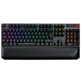 ASUS ROG STRIX SCOPE NX RED WIRELESS DELUXE OYUNCU KLAVYESİ 3 FARKLI BAĞLANTI (2.4GHz RF BLUETOOTH KABLOLU) ROG NX RED MEKANİK SWITCH AURA SYNC RGB VE BİLEK DEST