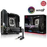 ASUS ROG STRIX Z690-I GAMING WIFI INTEL Z690 LGA1700 DDR5 6400 HDMI THUNDERBOLT 2X M2 USB3.2 AX WİFİ BT AURA RGB 2.5GBİT LAN MİNİ ITX THUNDERBOLT 4 PCIE5.0 İKİ YÖNLÜ AI SES ENGELLEYİCİ MİK.