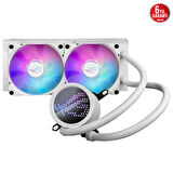 ASUS ROG RYUO III 240 ARGB ANIME MATRIX LED EKRAN ADRESLENEBİLİR RGB FAN ROG ARGB CPU SOĞUTUCUSU BEYAZ