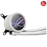 ASUS ROG RYUO III 240 ARGB ANIME MATRIX LED EKRAN ADRESLENEBİLİR RGB FAN ROG ARGB CPU SOĞUTUCUSU BEYAZ