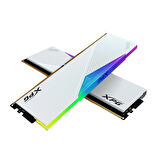 XPG Lancer Beyaz 64GB  (2x32GB) DDR5 6000Mhz RGB CL30 AX5U6000C3032G-DCLARWH Dual Kit Ram