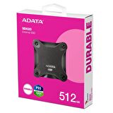 Adata 512Gb SD620 Siyah Taşınabilir Usb 3.2 Gen2 Ssd Harici Disk