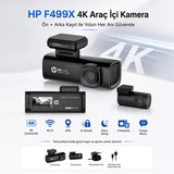 Hp F499x 4k Wdr Araçiçi Ön + Arka Kamera (Distribütör Garantili)