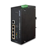 Planet PL-IGS-504HPT 4 Port Gigabit PoE+ 4 x PoE+ 1 Port RJ45 154W PoE Endüstriyel Switch