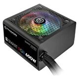 Thermaltake Smart 600W 80+ 12cm RGB Led Fanlı PSU (PS-SPR-0600NHSAWE-1)