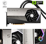 MSI VGA GEFORCE RTX 4090 SUPRIM LIQUID X 24G RTX4090 24GB GDDR6X 384B DX12 PCIE 4.0 X16 (3XDP 1XHDMI) Ekran Kartı