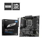 MSI Pro B760M-A Intel B760 LGA 1700 DDR5 6800 MHz Gaming Anakart