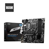 MSI Pro B760M-P SOKET Intel B760 LGA 1700 DDR5 6800 MHz Gaming Anakart