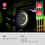 MSI Mag Coreliquid E360 360 mm İşlemci Sıvı Soğutucu Outlet