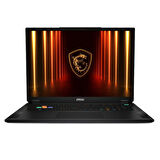 MSI Stealth 18 HX AI A2XWHG-024TR Ultra 9 275HX 32GB 2TB SSD 12GB RTX5070Ti 140W 18 QHD+ 240Hz Windows 11 Pro
