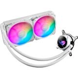 ASUS ROG STRIX LC II 240 ARGB AURA SYNC ADRESLENEBİLİR RGB 120MM  FAN SIVI CPU SOĞUTUCUSU BEYAZ V3
